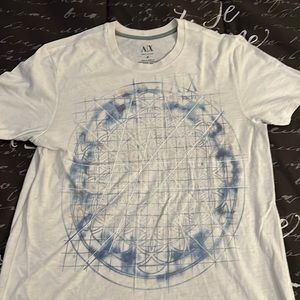 Medium Armani Exchange Blue and White logo